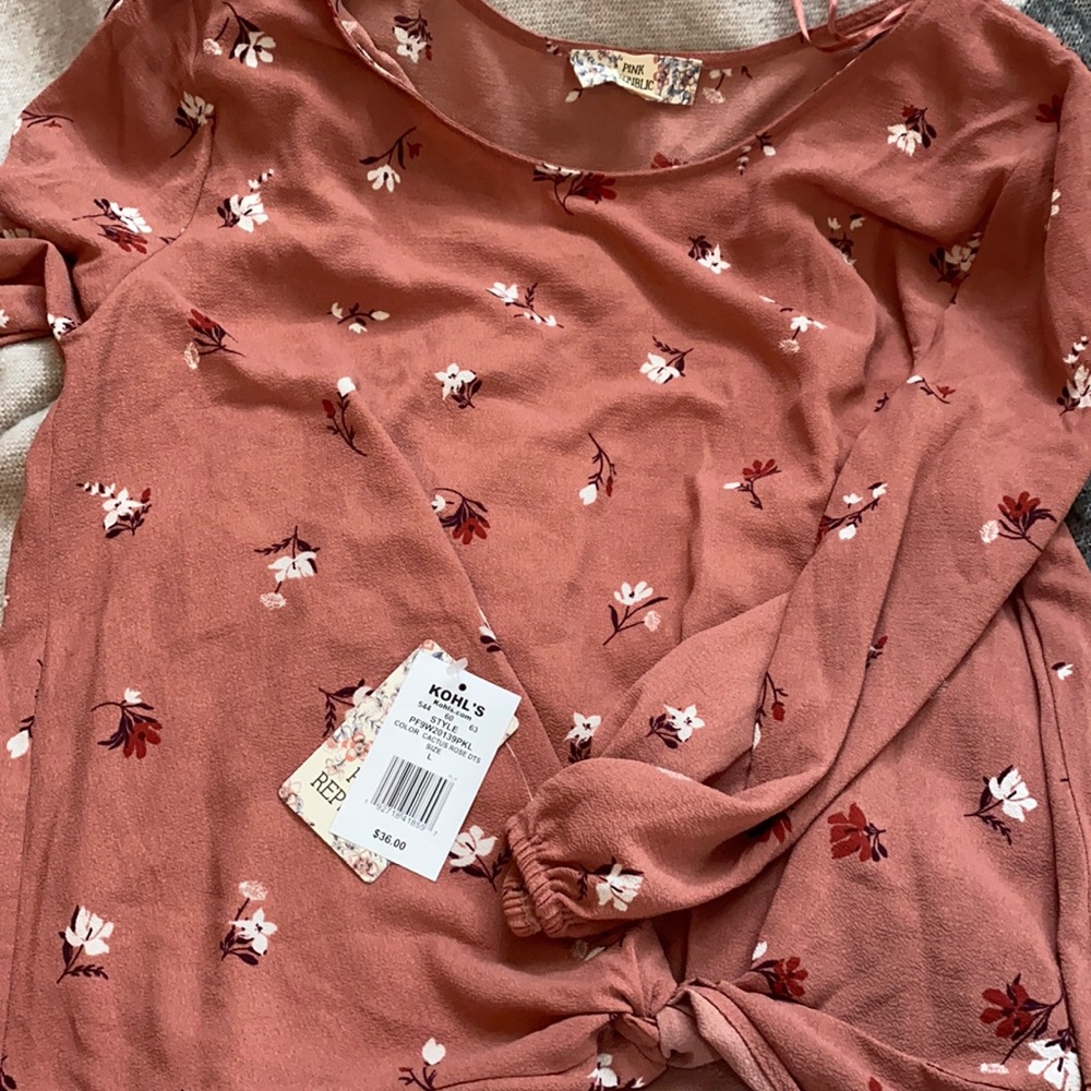 Pink Republic Flower Top